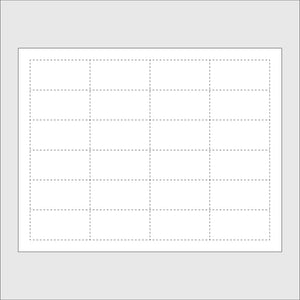 Price Tags Perforated Card Stock Sheets-24 tags per sheet-6000 pieces